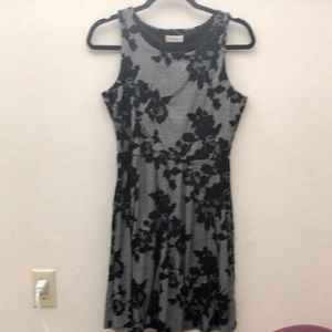 Grey/Black Flowered Dress